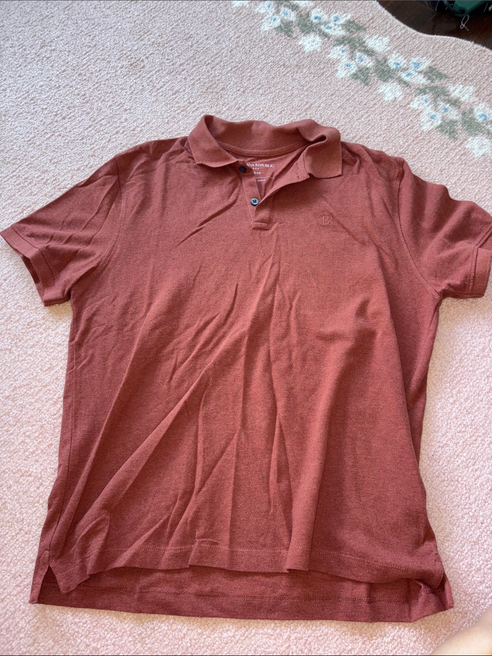 Men’s orange banana republic polo